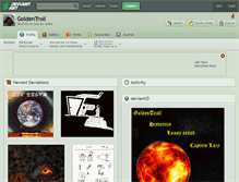 Tablet Screenshot of goldentroll.deviantart.com