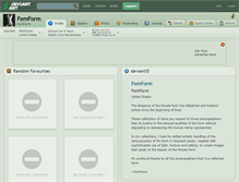 Tablet Screenshot of femform.deviantart.com