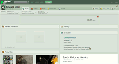 Desktop Screenshot of emerald-vision.deviantart.com