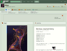 Tablet Screenshot of hizyy.deviantart.com