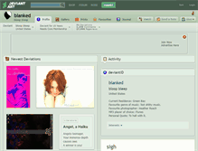 Tablet Screenshot of blanked.deviantart.com