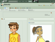 Tablet Screenshot of butterstick.deviantart.com