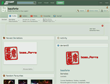Tablet Screenshot of bassforte.deviantart.com