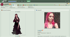 Desktop Screenshot of lunareth.deviantart.com