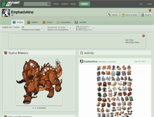 Tablet Screenshot of emphasismine.deviantart.com