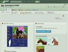Tablet Screenshot of darkangellovenight.deviantart.com