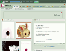 Tablet Screenshot of leadlungs.deviantart.com