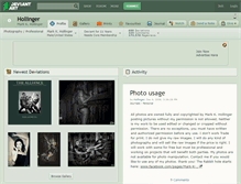 Tablet Screenshot of hollinger.deviantart.com
