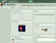 Tablet Screenshot of lisa-fox-fans.deviantart.com