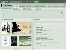 Tablet Screenshot of davidrcole.deviantart.com