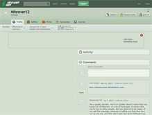 Tablet Screenshot of mforever12.deviantart.com