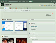 Tablet Screenshot of binarybuddy.deviantart.com