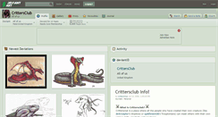 Desktop Screenshot of crittersclub.deviantart.com