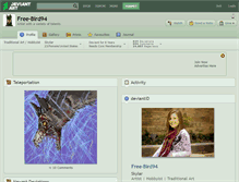 Tablet Screenshot of free-bird94.deviantart.com