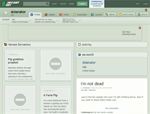 Tablet Screenshot of dolanator.deviantart.com