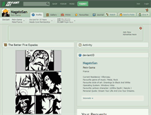 Tablet Screenshot of nagatosan.deviantart.com