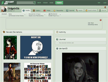 Tablet Screenshot of gidget456.deviantart.com