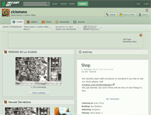 Tablet Screenshot of ciclomono.deviantart.com