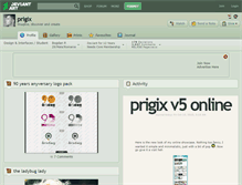 Tablet Screenshot of prigix.deviantart.com