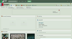 Desktop Screenshot of divergent.deviantart.com