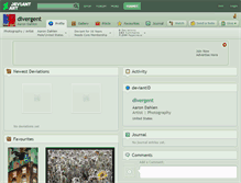 Tablet Screenshot of divergent.deviantart.com