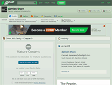 Tablet Screenshot of damien-thorn.deviantart.com
