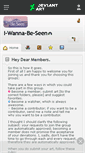 Mobile Screenshot of i-wanna-be-seen.deviantart.com