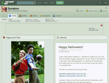 Tablet Screenshot of dymatrex.deviantart.com