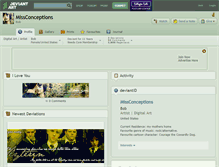 Tablet Screenshot of missconceptions.deviantart.com