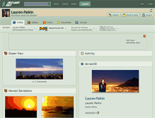 Tablet Screenshot of lauren-paikin.deviantart.com