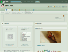 Tablet Screenshot of inkedlance.deviantart.com