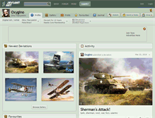 Tablet Screenshot of oxygino.deviantart.com
