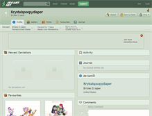 Tablet Screenshot of krystalspoopydiaper.deviantart.com