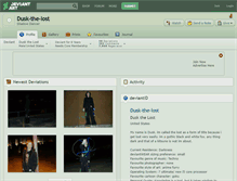 Tablet Screenshot of dusk-the-lost.deviantart.com
