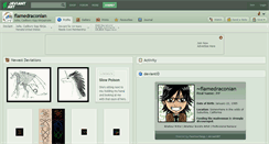 Desktop Screenshot of flamedraconian.deviantart.com