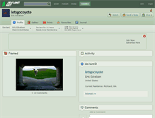 Tablet Screenshot of letsgocoyote.deviantart.com