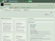 Tablet Screenshot of dark-hearts.deviantart.com