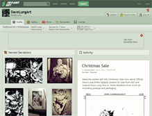 Tablet Screenshot of davelungart.deviantart.com