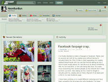 Tablet Screenshot of neonbunbun.deviantart.com