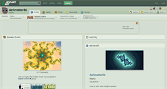 Desktop Screenshot of darkmatter86.deviantart.com