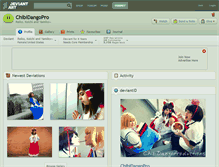 Tablet Screenshot of chibidangopro.deviantart.com