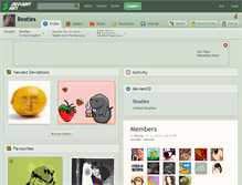 Tablet Screenshot of beatles.deviantart.com