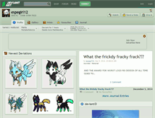 Tablet Screenshot of espegirl12.deviantart.com