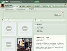 Tablet Screenshot of denver50.deviantart.com