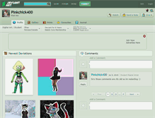 Tablet Screenshot of pinkchick400.deviantart.com