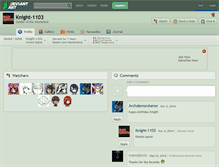 Tablet Screenshot of knight-1103.deviantart.com