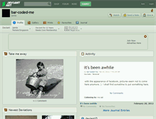 Tablet Screenshot of bar-coded-me.deviantart.com