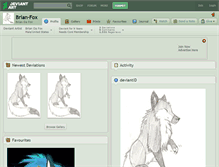 Tablet Screenshot of brian-fox.deviantart.com
