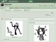Tablet Screenshot of lithiumjoker.deviantart.com