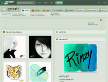 Tablet Screenshot of panty-girl.deviantart.com